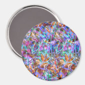 Magneet Bloemen Abstract Glas in lood (Voorkant / Achterkant)