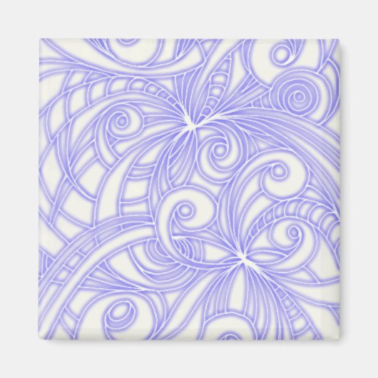 Magneet Bloemen abstracte achtergrond (Voorkant)