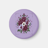 Magneet Boeket Viooltjes (Voorkant)