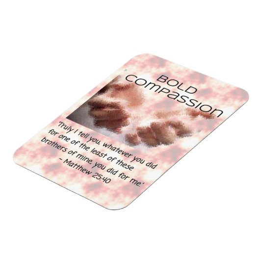 Magneet - Bold Compassion - Wees de Handen van Jez (Linkerzijde)