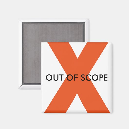 Magneet buiten het bereik (Voorkant / Achterkant)