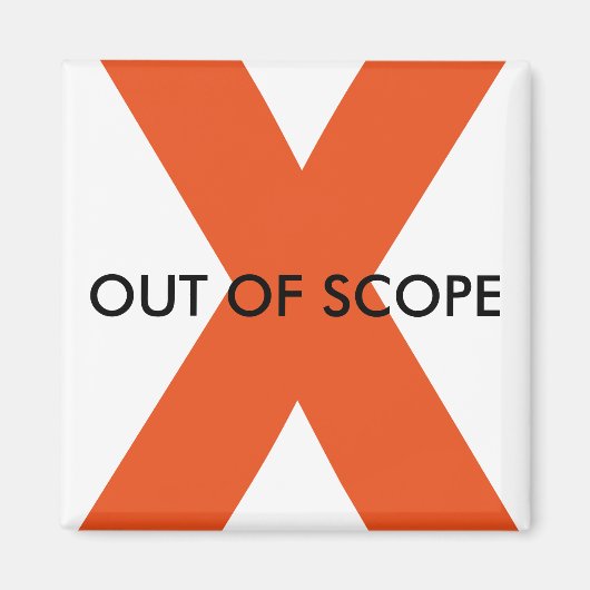 Magneet buiten het bereik (Voorkant)