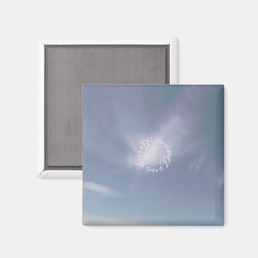 MAGNEET CADEAU BRUILOFT ROMANTISCH ONTWERP (Voorkant / Achterkant)