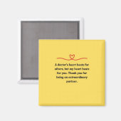 Magneet cadeau voor dokter partner (Voorkant / Achterkant)
