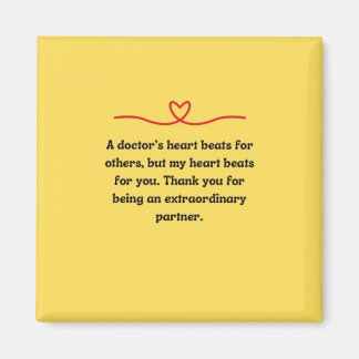 Magneet cadeau voor dokter partner