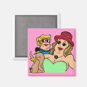 Magneet "cartoon Art" (Voorkant / Achterkant)