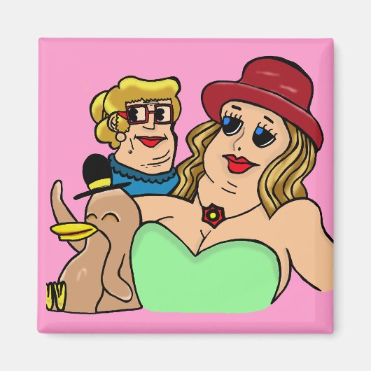 Magneet "cartoon Art" (Voorkant)