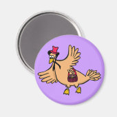 magneet "cartoon art" BIRD (Voorkant / Achterkant)