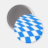 Magneet CBD102 - Beierse vlag (Bayern) (Voorkant / Achterkant)