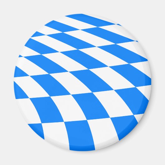 Magneet CBD102 - Beierse vlag (Bayern) (Voorkant)