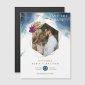 Magneet Celestial Bruiloft Bewaar de datum (Voorkant / Achterkant)