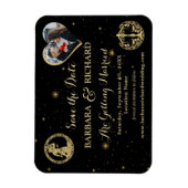 MAGNEET Celestial Photo Wedding Sla de datum op (Verticaal)