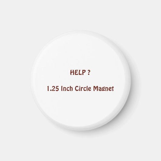Magneet cirkel 3,18 cm (Voorkant)