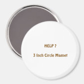 Magneet cirkel 7,62 cm (Voorkant / Achterkant)