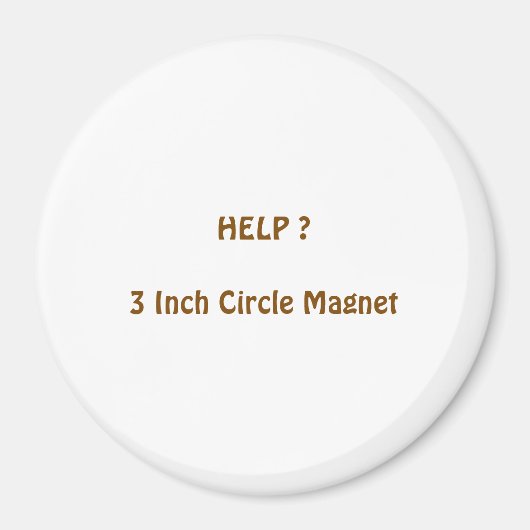 Magneet cirkel 7,62 cm (Voorkant)