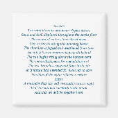 Magneet compleet met originele poëzie (Voorkant)