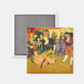 Magneet: De Bolero dansen: Toulouse-Lautrec Magneet (Voorkant / Achterkant)