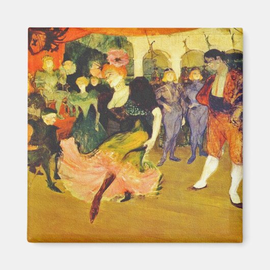 Magneet: De Bolero dansen: Toulouse-Lautrec Magneet (Voorkant)