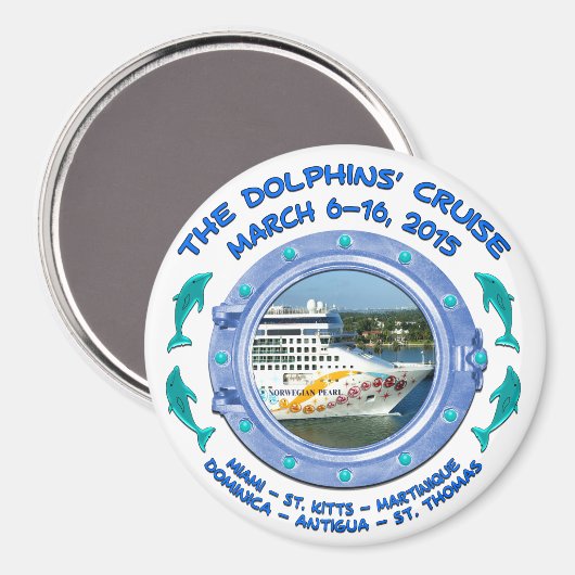 Magneet - De Dolfijnen Cruise (Voorkant / Achterkant)