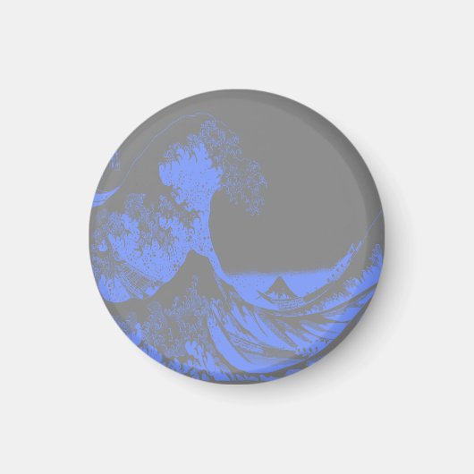 Magneet De Grote Golf Blauw & Grijs (Voorkant)