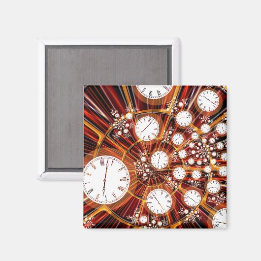 Magneet: De tijd vliegt Magneet (Voorkant / Achterkant)