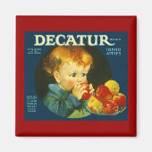 MAGNEET ~ DECATUR IDAHO APPELS  FRUITLABEL (Voorkant)