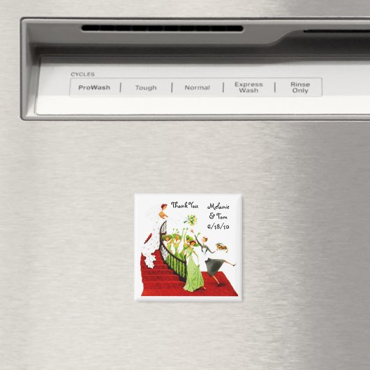 Magneet - Deco Huwelijkscadeau Keepsake Bruidsmeis (Insitu (Vaatwasser))