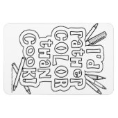 MAGNEET DIE JE KUNT KLEUREN - IK HEB LIEVER KLEUR  (Horizontaal)