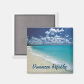 Magneet Dominicaanse Republiek (Voorkant / Achterkant)