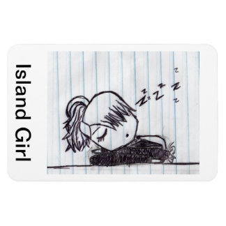 Magneet door eiland meisje