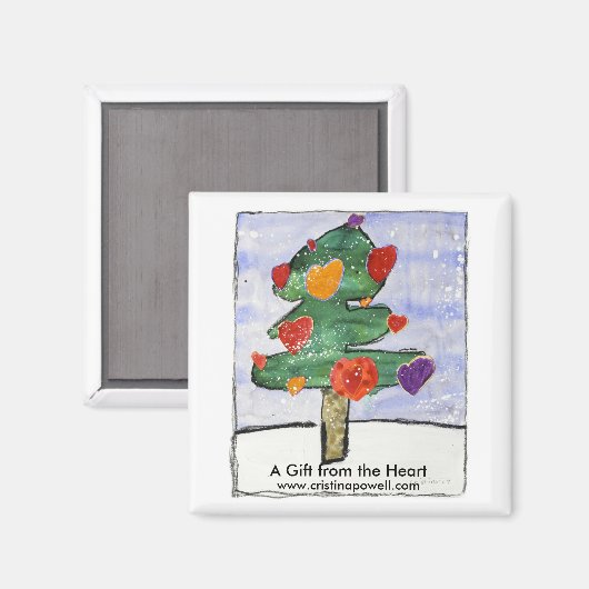 Magneet - Een geschenk uit het hart (Voorkant / Achterkant)
