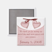 Magneet Elegant Wedding Favor- Personaliseer het! (Voorkant / Achterkant)