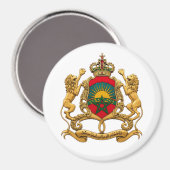 Magneet embleem van Marokko (Voorkant / Achterkant)