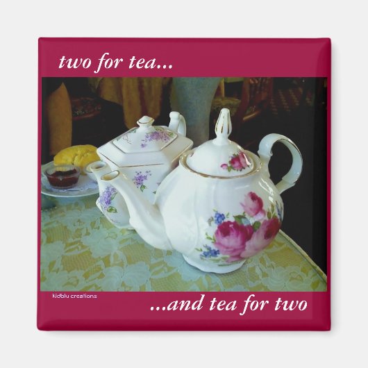 magneet - Engelse theepotten (Voorkant)