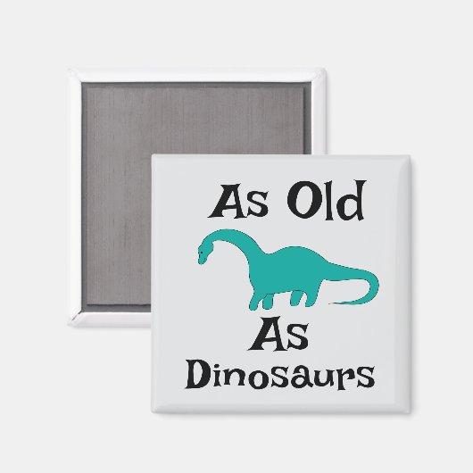 Magneet Even Oud Als Dinosauriërs (Voorkant / Achterkant)