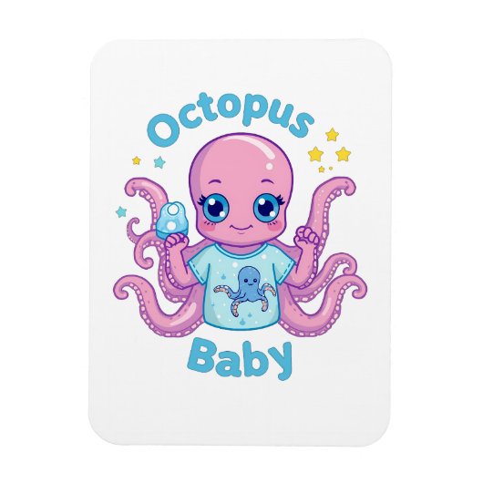 Magneet flexibele Octopus Baby (Verticaal)