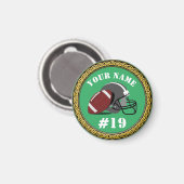 Magneet Football - Voeg naam & nummer toe (Voorkant / Achterkant)