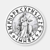 magneet Freya Rune Shield (Voorkant)