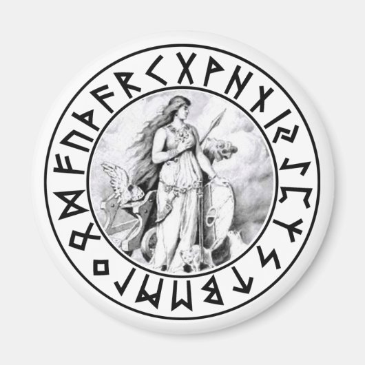 magneet Freya Rune Shield (Voorkant)