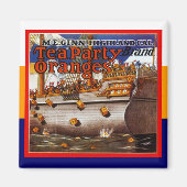 MAGNEET ~ Fruitkrat Adverteren Tea Party (Voorkant)