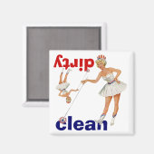 Magneet  Gal Points Clean Dirty Vaatwasser (Voorkant / Achterkant)