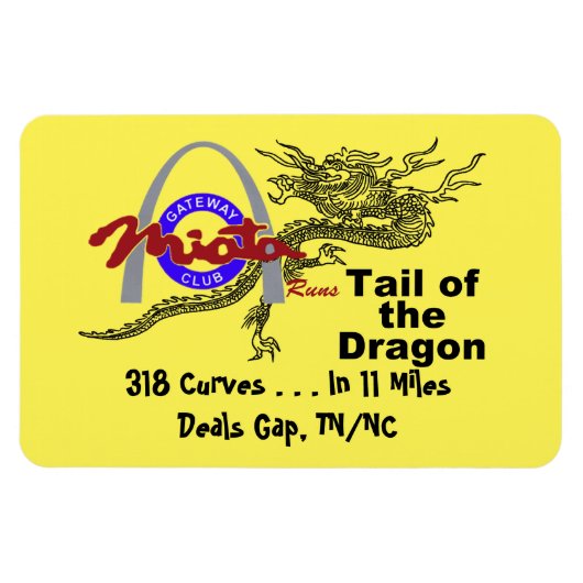 Magneet: Gateway draait staart van de Dragon Magne Magneet (Horizontaal)