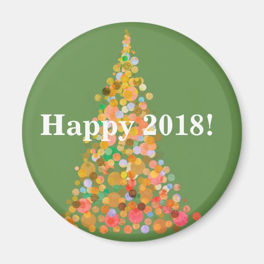 Magneet Gelukkig 2018 (Voorkant)