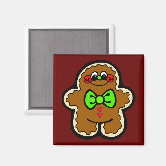 Magneet - Gingerbread Man (Voorkant / Achterkant)
