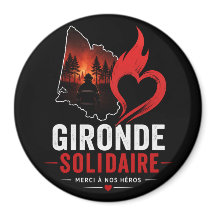 Magneet "Gironde Solidair 2026" – Dank aan onze he
