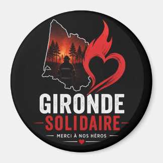 Magneet "Gironde Solidair 2026" – Dank aan onze he