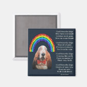 Magneet God zegene de honden gedicht (Voorkant / Achterkant)