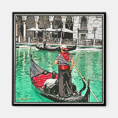 Magneet: Gondolier Magneet (Voorkant)
