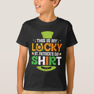Magneet Gouden Munten Ierse Klavertjes Dit Is Mijn T-shirt