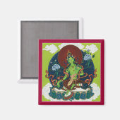 MAGNEET Groene Tara - vierkante magneet (Voorkant / Achterkant)